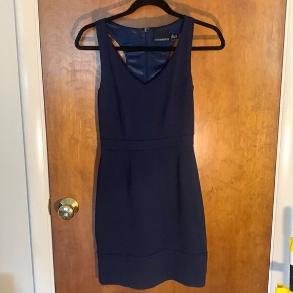 Cynthia rowley GUC navy blue dress! Size XS - Picture 1 of 5